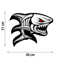 NÁLEPKA RYBIA KOSTLA NA AUTOLOD 40cm + ZADARMO NÁLEPKA RYBIA KOSTLA NA AUTOLOD 40cm + ZADARMO