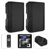 2x Vonyx 800W 12'' USB BT XLR stereo stĺpec 2x Vonyx 800W 12'' USB BT XLR stereo stĺpec