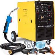 MAGNUM MIG INVERTOROVÝ ZVÁRACÍ STROJ 300W MMA IGBT 330A 400V HLINÍK 4X4 4T