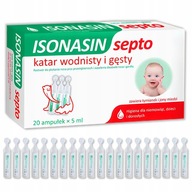 TACTICA Pharmaceuticals Isonasin Septo nosový prípravok 20 ampuliek x 5 ml