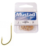 Háčiky Mustad 31380 50ks. veľkosť: 4 Háčiky Mustad 31380 50ks. veľkosť: 4