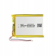 Nabíjateľná batéria Li-Poly 5000mAh 3,7V JST 955565 Nabíjateľná batéria Li-Poly 5000mAh 3,7V JST 955565