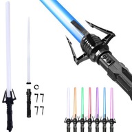 STAR WARS SVETELNÝ MEČIC TELESKOPICKÝ SVETELNÝ MEČIC LED SVETLO ZVUK 7 RGB