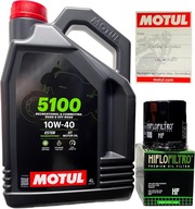 MOTUL 5100 4T olej 10W40 Ester MA2 4L + OLEJOVÝ FILTER