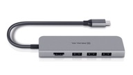 REAL-EL 5v1 CQ-700 USB-C dokovacia stanica
