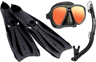 TUSA POWERVIEW SET MASKA Snorkel FINS 40-41 BLK TUSA POWERVIEW SET MASKA Snorkel FINS 40-41 BLK
