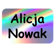 Menovky nálepky MENÁM deti HOLOGRAPH Menovky nálepky MENÁM deti HOLOGRAPH
