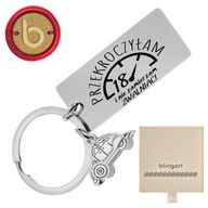 GRAVENÝ darček kľúčenka k 18. narodeninám BLINGART GRAVENÝ darček kľúčenka k 18. narodeninám BLINGART