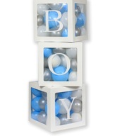 BOY detské sprchové balónové boxy, 3 ks. BOY detské sprchové balónové boxy, 3 ks.