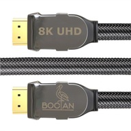 HDMI 2.1 kábel 8K 120Hz 4K CERTIFIKOVANÝ NYLON 2m HDMI 2.1 kábel 8K 120Hz 4K CERTIFIKOVANÝ NYLON 2m