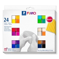 Fimo Soft plastová hlina Základná sada - 24 farieb Fimo Soft plastová hlina Základná sada - 24 farieb