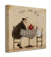 Sam Toft Čaj pre dvoch Nástenný obraz 40x40 cm Sam Toft Čaj pre dvoch Nástenný obraz 40x40 cm