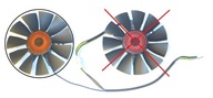 Ventilátor ASUS STRIX GTX1050 GTX750 RX460 GTX1060 Ventilátor ASUS STRIX GTX1050 GTX750 RX460 GTX1060