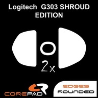 2 x klzáky CorePad Logitech G303 Shroud Edition 2 x klzáky CorePad Logitech G303 Shroud Edition