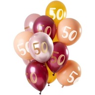 Balóny 50th BIRTHDAY päťdesiaty RUŽOVÝ zlatý mix Balóny 50th BIRTHDAY päťdesiaty RUŽOVÝ zlatý mix