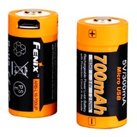 Micro USB batéria Fenix 16340 RCR123 700 mAh Micro USB batéria Fenix 16340 RCR123 700 mAh