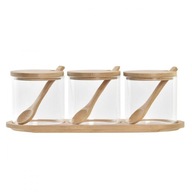 Nádoba na cukor DKD Home Decor Basic Bambu Nádoba na cukor DKD Home Decor Basic Bambu