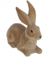 Zajac zamatový kŕdeľ HNEDÝ králik VEĽKONOČNÁ 21 cm