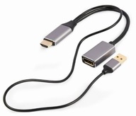 Adaptér HDMI na DP 4K 60Hz USB-A napájaný Gembird