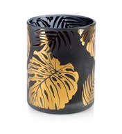 Sklenený svietnik Matte black Jungle Gold 10cm Sklenený svietnik Matte black Jungle Gold 10cm