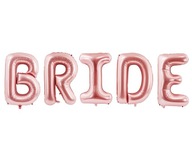 Balóny na BRIDE PARTY, nápis BRIDE, rose gold, rose gold, 85 cm, na HEL. Balóny na BRIDE PARTY, nápis BRIDE, rose gold, rose gold, 85 cm, na HEL.