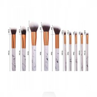 Sada 10 mramorových štetcov na make-up, bez etikety Sada 10 mramorových štetcov na make-up, bez etikety
