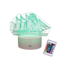 LED LAMPA 3D USB LOĎ LOĎ SA VYPLÁVA KAPITÁN MORGAN LED LAMPA 3D USB LOĎ LOĎ SA VYPLÁVA KAPITÁN MORGAN