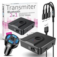Bluetooth vysielač, 4x USB nabíjačka, 3-IN-1 KÁBEL Bluetooth vysielač, 4x USB nabíjačka, 3-IN-1 KÁBEL