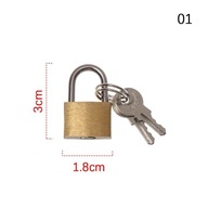 1 Nastavte Mini Copper Lock Zámok denníka kufra