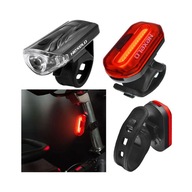 Sada predných a zadných LED svetiel na bicykel Sada predných a zadných LED svetiel na bicykel