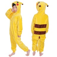 PIKACHU OUTFIT KOSTÝM KIGURUMI JEDNORÁZOVÉ PYŽAMÁ PRE DETI 116 / 122 PIKACHU OUTFIT KOSTÝM KIGURUMI JEDNORÁZOVÉ PYŽAMÁ PRE DETI 116 / 122
