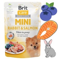Brit Care Mini Krmivo pre králikov a lososa vlhčené 12 x 85 g králik a losos Brit Care Mini Krmivo pre králikov a lososa vlhčené 12 x 85 g králik a losos
