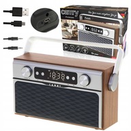 RETRO KUCHYNSKÉ RÁDIO Drevené BLUETOOTH USB FM SD