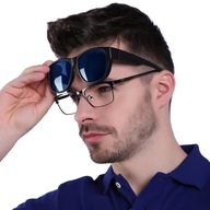 Slnečné okuliare nasadené na dioptrické okuliare Slnečné okuliare nasadené na dioptrické okuliare