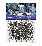 Sada halloweenskych pavúkov, 50 ks DEKORÁCIE