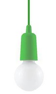 Závesné svietidlo DIEGO 1 zelený previs Sollux záves