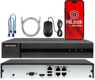 IP rekordér 4x PoE pre 4Mpx HiLook Hikvision NVR