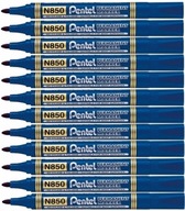 12x permanentný popisovač Pentel N850 modrý N850C