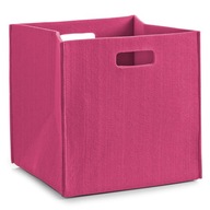Plstený košík, štvorcový, 32x32x32cm, ružový