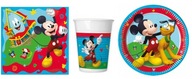 Sada pohárov na narodeninové taniere Mickey Mouse