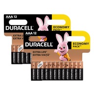 24x ALKALICKÉ BATÉRIE DURACELL LR03 MN 2400 AAA 1,5 V DURALOCK 24x ALKALICKÉ BATÉRIE DURACELL LR03 MN 2400 AAA 1,5 V DURALOCK