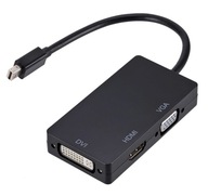 Adaptér 3v1 Mini DisplayPort DP - HDMI + DVI + VGA Adaptér 3v1 Mini DisplayPort DP - HDMI + DVI + VGA