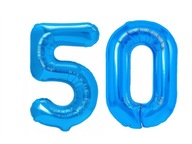 Číselné balóniky 50. narodeniny Modré 100 cm Číselné balóniky 50. narodeniny Modré 100 cm