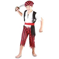 pruhovaný PIRÁTSKY outfit KOŠILE šál CORSESS 3-4L pruhovaný PIRÁTSKY outfit KOŠILE šál CORSESS 3-4L