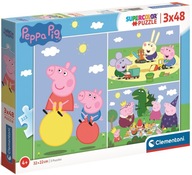 Puzzle 3x48 dielikov Prasiatko Peppa 25263 Clementoni