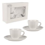 SÚPRAVA ŠÁLKOV NA KÁVU PORCELÁNOVÉ ŠÁLKY S OMÁČKOU SÚPRAVA 2 SÚPRAVA ŠÁLKOV NA KÁVU PORCELÁNOVÉ ŠÁLKY S OMÁČKOU SÚPRAVA 2