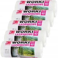 BIELA KÚPEĽŇOVÁ vrecia na odpadky, kôš 20L, 200 ks. BIELA KÚPEĽŇOVÁ vrecia na odpadky, kôš 20L, 200 ks.