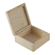 Drevená krabička, nádoba 12x12 DECOUPAGE