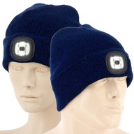TEPLÝ ČIAPOK S LED SVETLÁČKOU, NABÍJANIE USB, NÁMORNÍCKA MODRÁ UNISEX TEPLÝ ČIAPOK S LED SVETLÁČKOU, NABÍJANIE USB, NÁMORNÍCKA MODRÁ UNISEX