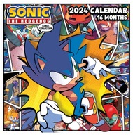 Nástenný kalendár 2024 Sonic Oficiálne vydanie 30x30 cm Darček